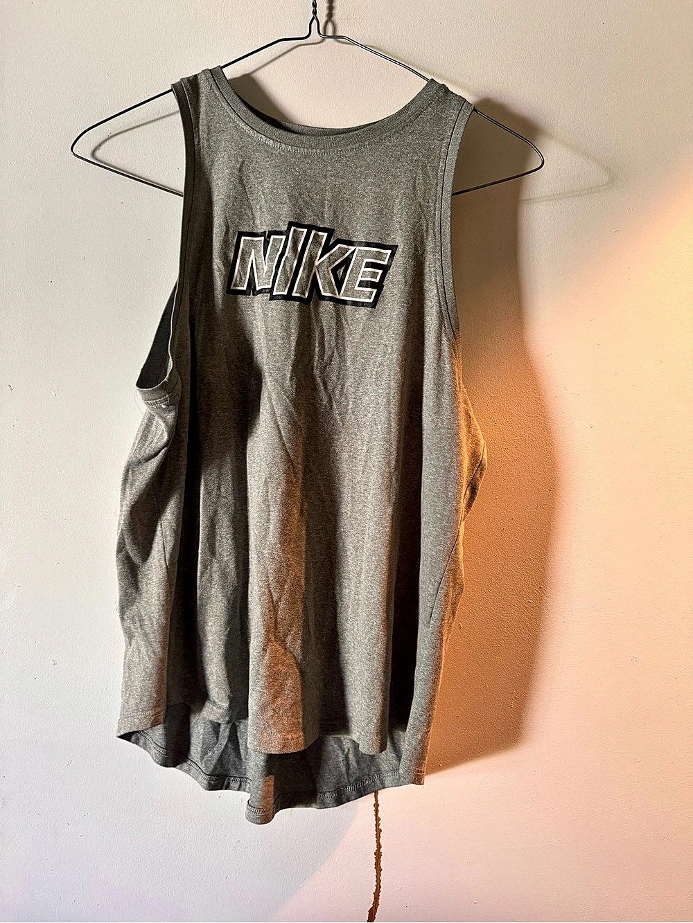 Nike Tee Dri-FIT Gray Muscle Tee Like New
